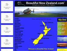 Tablet Screenshot of beautifulnewzealand.com